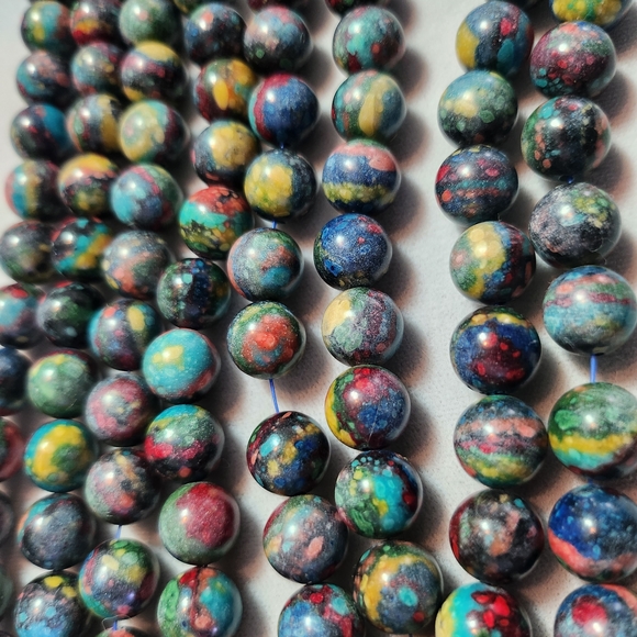 Rainbow Stone Beads - Picture 2 of 11